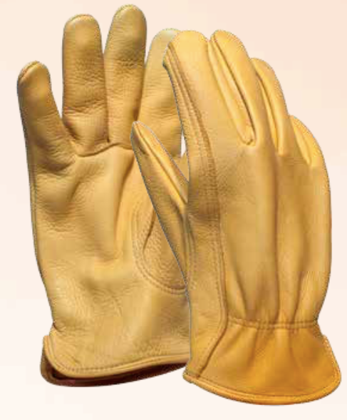Men's tough Deerskin fingerless glove