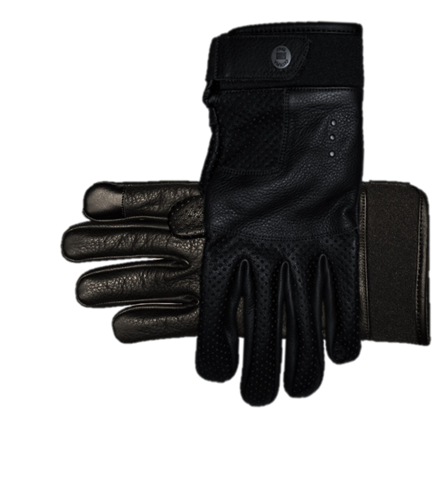 Men's Military Style Leather Motorcycle Riding Gloves w/ Thermal Liner  FI115GL